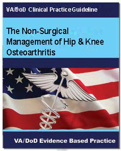 Image of the cover of the VA/DOD Clinical Practice Guideline The Non-Surgical Management of Hip and Knee Osteoarthritis