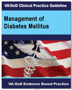 Image of the cover of the VA/DoD Clinical Practice Guideline Management of Diabetes Mellitus