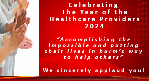 Hands clapping for Year of the Healthcare Providers 2023